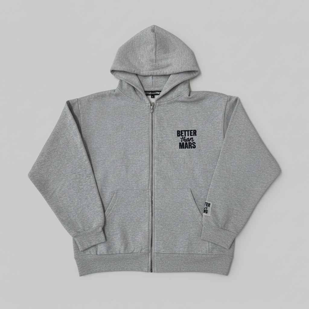 CLASSIC Zip Up Hoodie | Gray